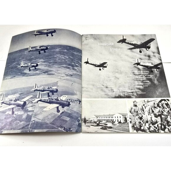 The Hangar 42-F Vintage Aviation Yearbook Military History Photo RARE FIND LI630 - Picture 2 of 7